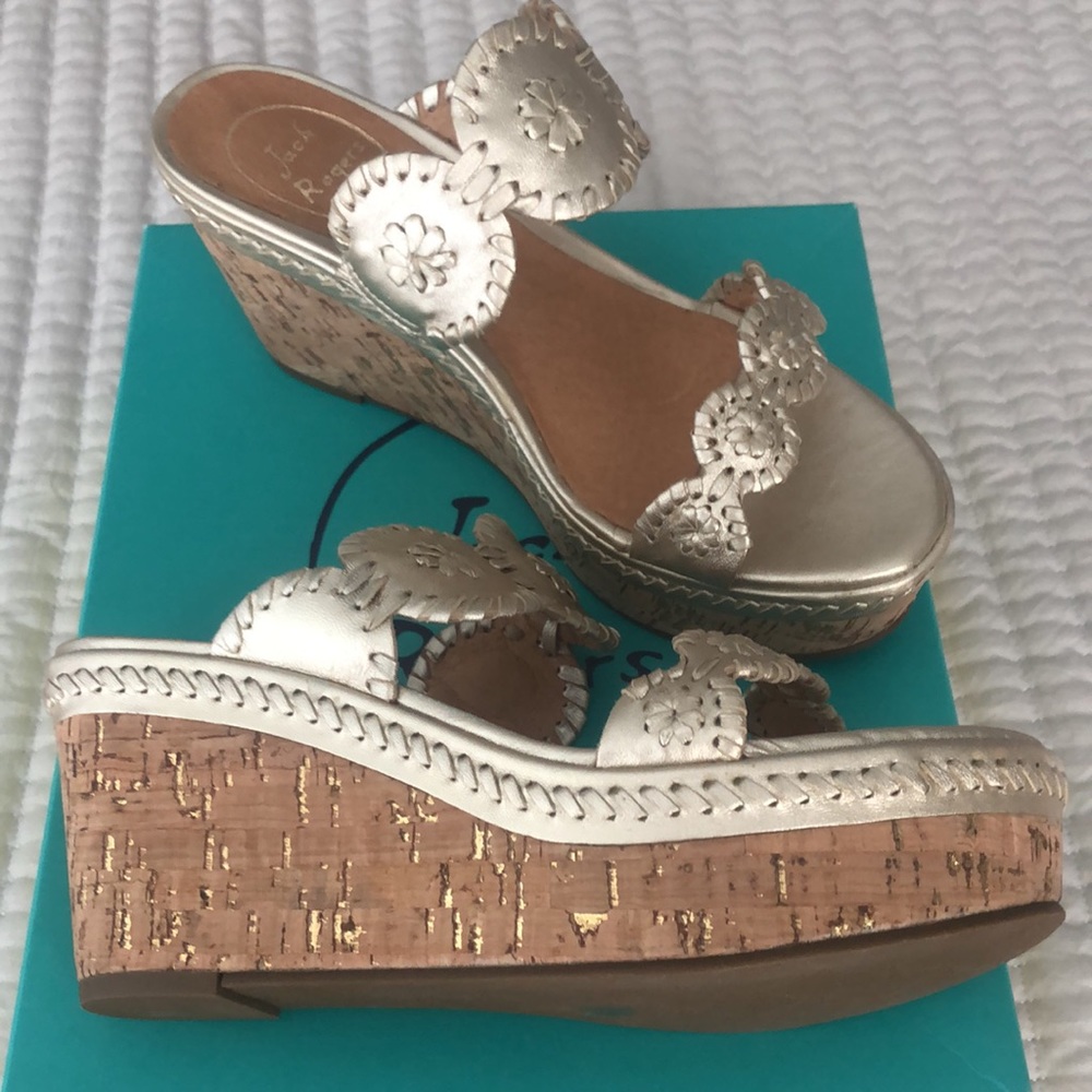 NIB Jack Rogers Leigh Wedge Sandals
